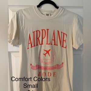 Comfort Colors Kids Airplane Mode Tan T-Shirt